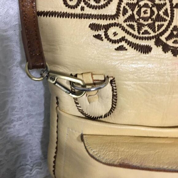 Morrocan VTG Choukara Chkara Handmade Leather Bag - Picture 8 of 11